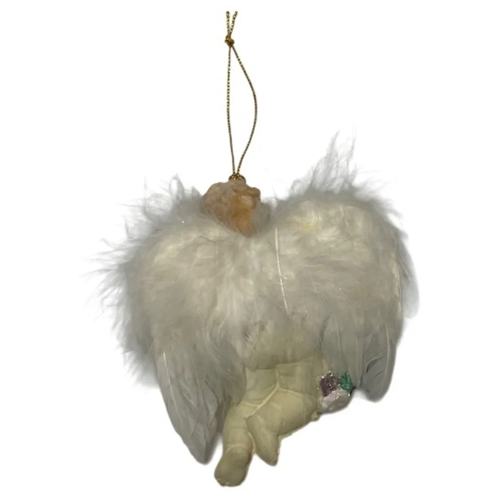 Cherub Angel Victorian Old World Rare Vintage Christmas Ornaments Decorations